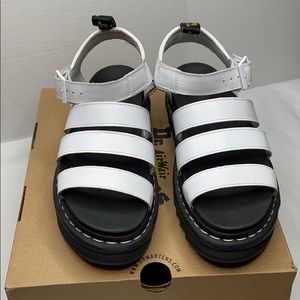 Doc Martin size 9 white Blair sandals hardly used (no box)